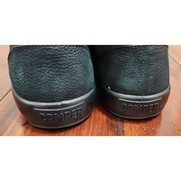 Camper High Top Leather Sneakers Black Men’s 41 | K300159 Zip Lace Casual Shoes - Picture 10 of 16